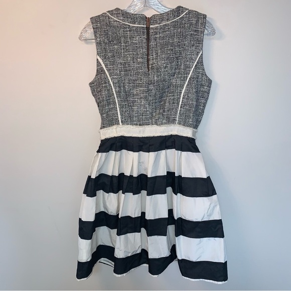 Settantotto Zerotto Gray and Black Fit and Flare Mini Dress S - Picture 2 of 9